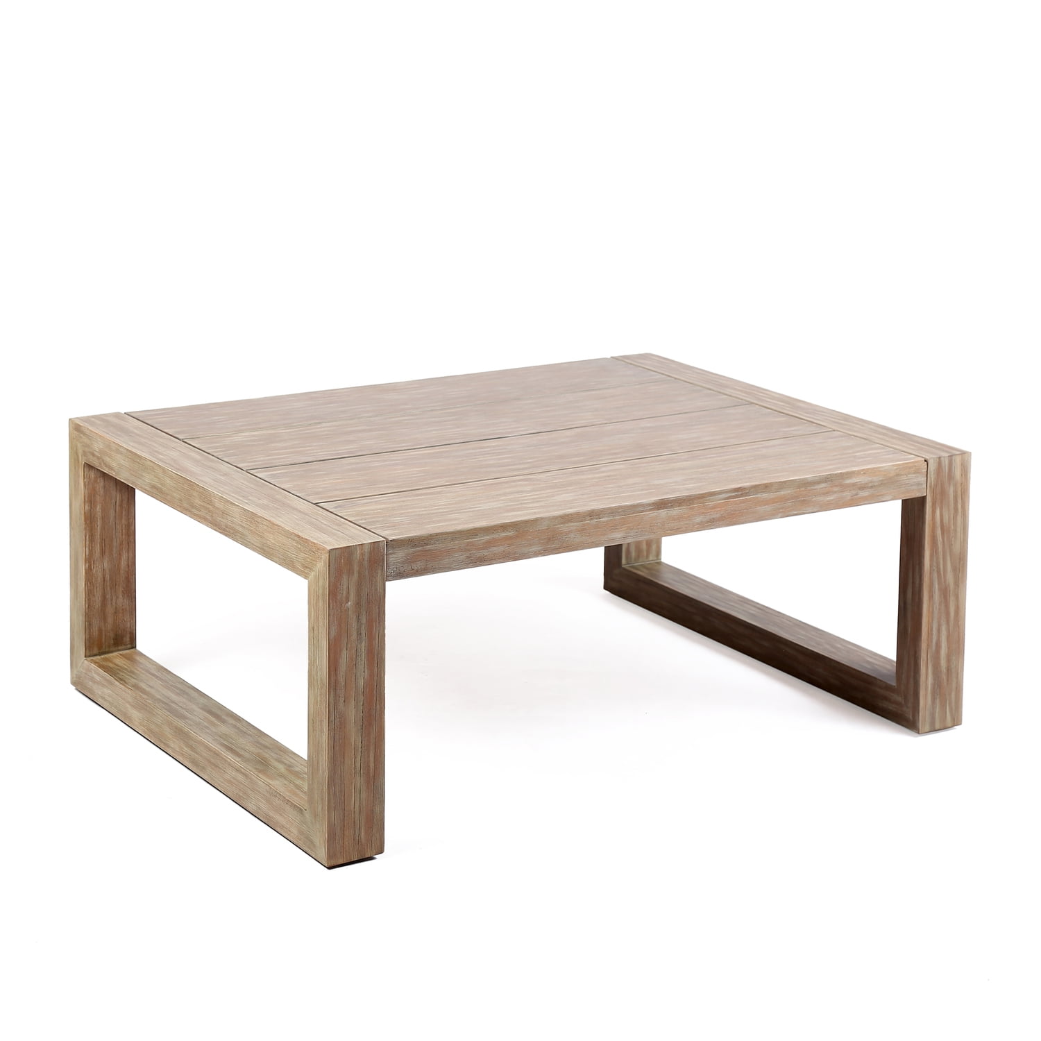 Picture of Armen Living LCPRCOLT 15 in. Paradise Outdoor Patio Coffee Table in Eucalyptus Wood & Teak