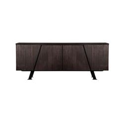 Picture of Armen Living LCPIBUAC Pirate Brown Acacia Sideboard Cabinet