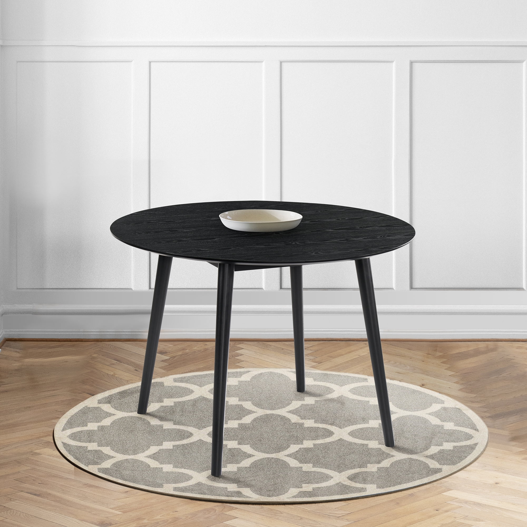 Picture of Armen Living LCARDIBL42 42 in. Arcadia Round Dining Table&#44; Black Wood