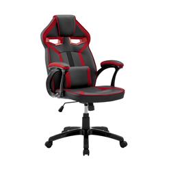 Picture of Armen Living LCASGCRDBLK Aspect Adjustable Racing Gaming Chair with Lumbar Support Pillow in Black Faux Leather & Red Mesh