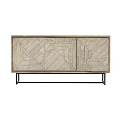 Picture of Armen Living LCPEBUNAT Peridot Sideboard Buffet in Natural Acacia Wood
