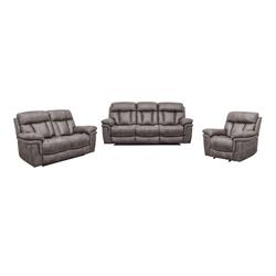 Picture of Armen Living SETESGM3PC Estelle Power Reclining Living Room Set in Gunmetal Fabric - 3 Piece