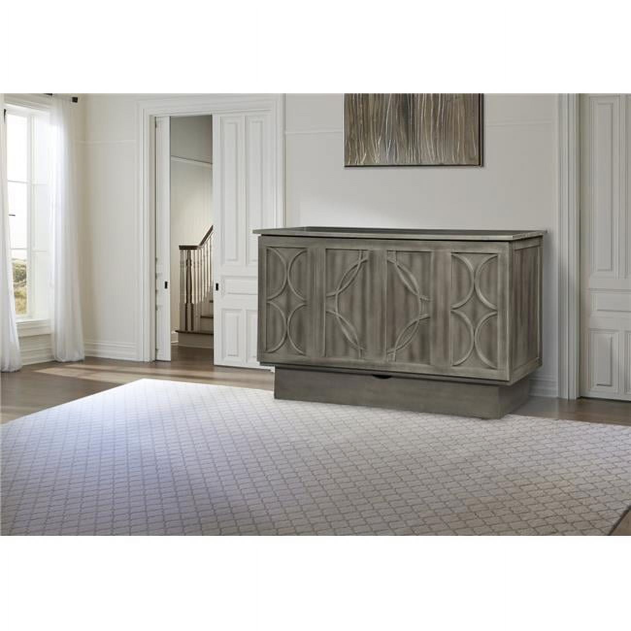 Brussels Charcoal Cabinet Bed, Queen Size