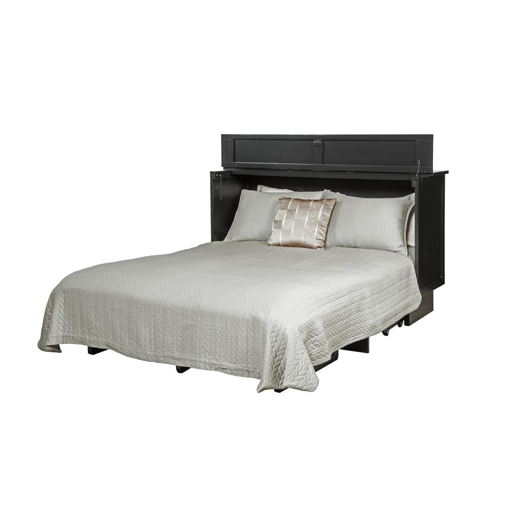 Essex Black Cabinet Bed, Queen Size