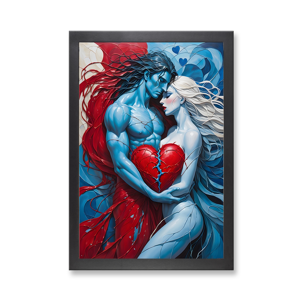 73035 - Framed Print 'Pulsating Lovers'  (Size 24x34")