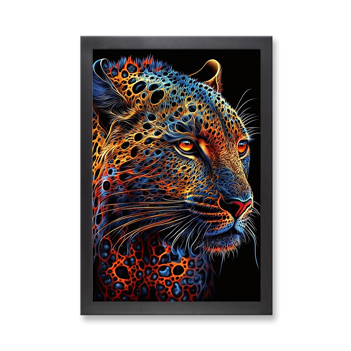 73102 - Framed Print 'Jaguar'  (Size 24x34")