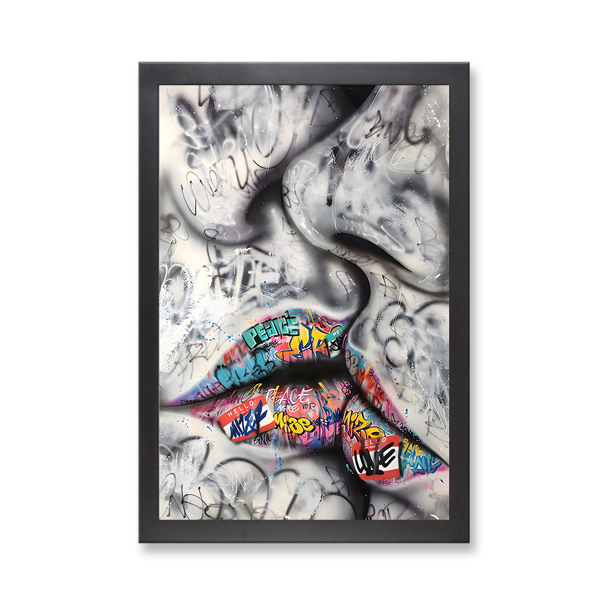 73251 - Framed Print 'Kiss'  (Size 24x34")