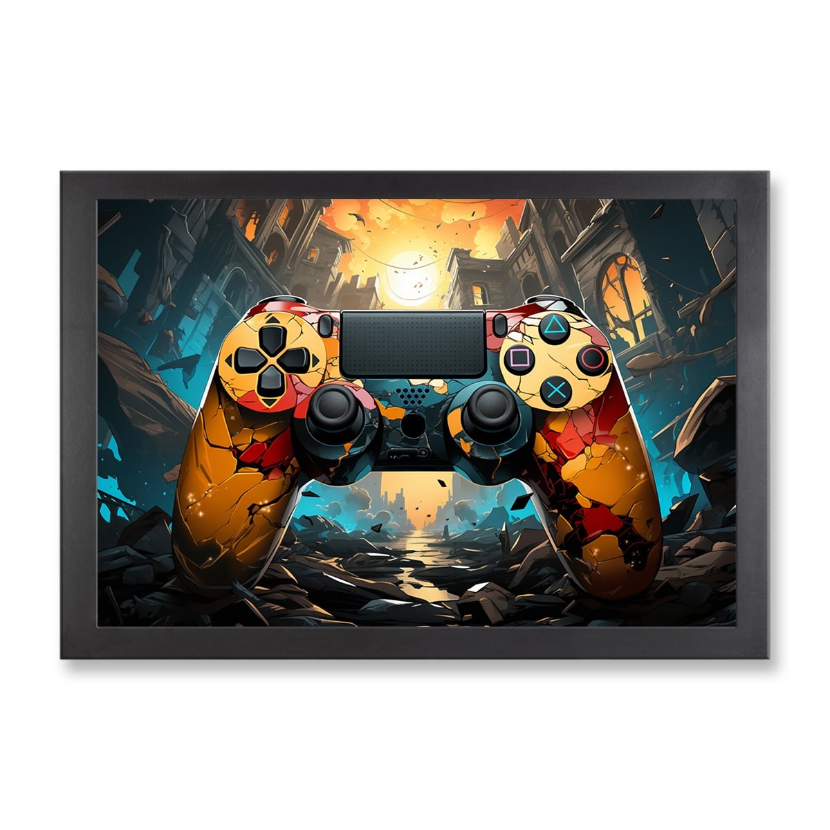 73094 - Framed Print 'Remote Play'  (Size 24x34")