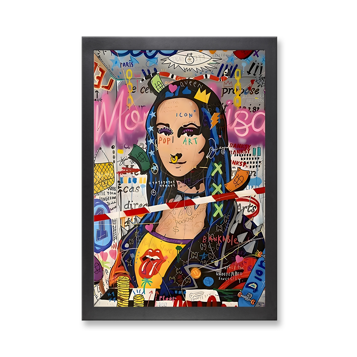 73257 - Framed Print 'Mona Lisa'  (Size 24x34")