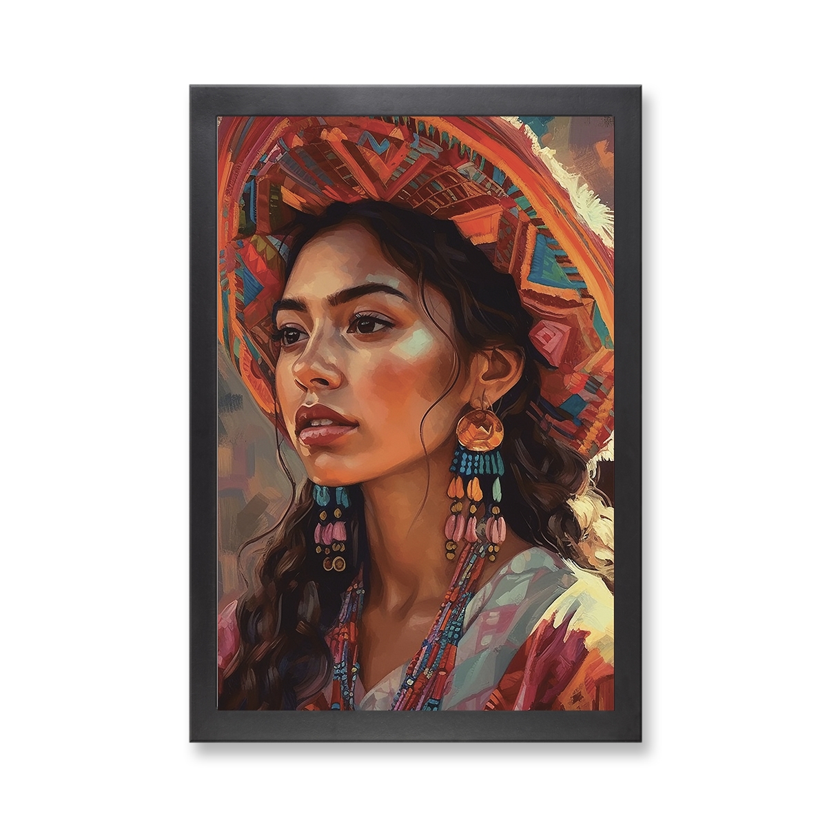73201 - Framed Print 'Senorita'  (Size 24x34")