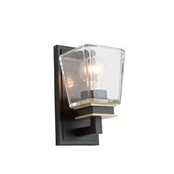 Picture of Artcraft Lighting AC11611VB Eastwood 1-Light Wall Light&#44; Black & Brass