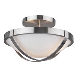 AC11703BN Cara 2-Light Flush Mount, Brushed Nickel