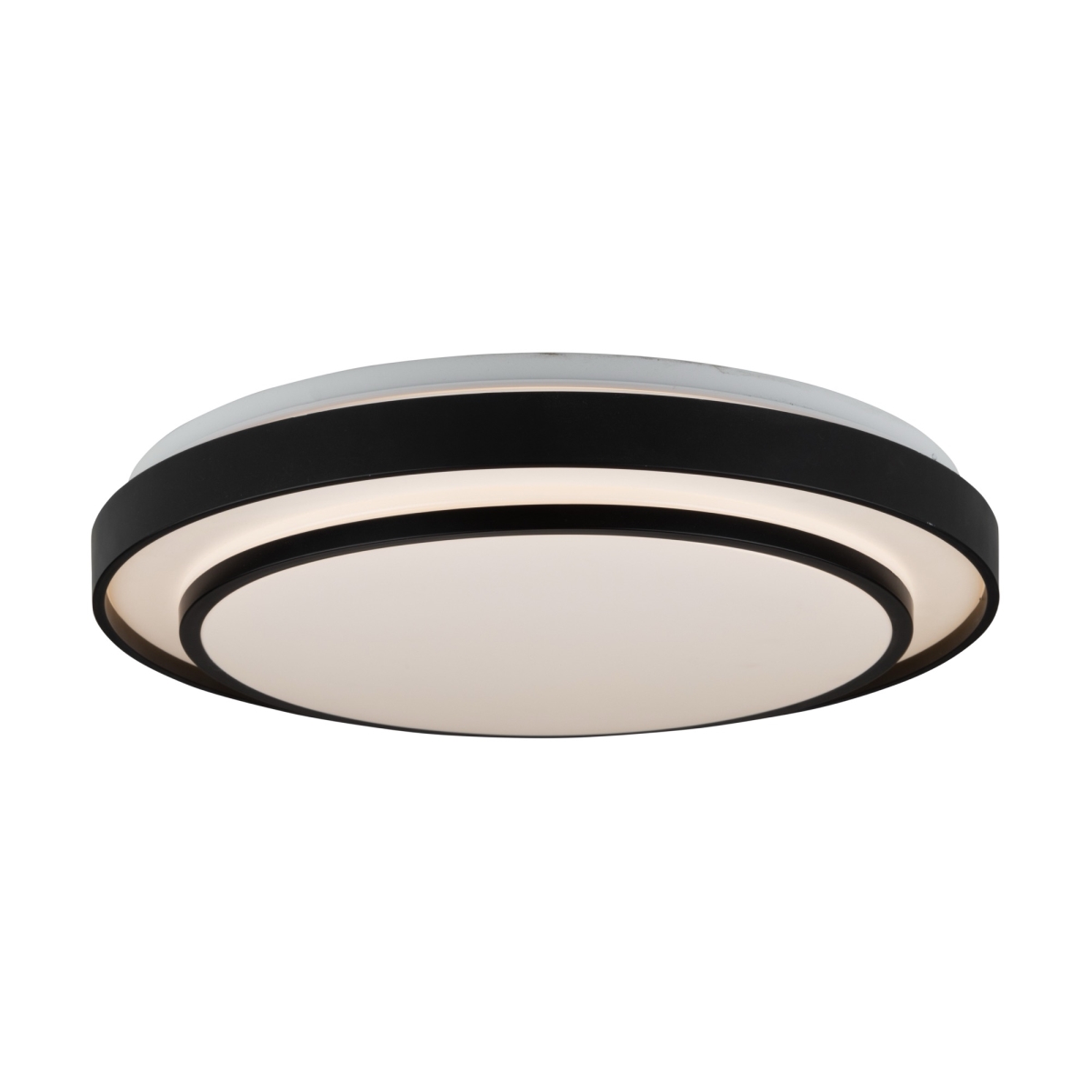Aziza 19in. Black LED Flush Mount - Dimmable - Integrated Lighting Solution