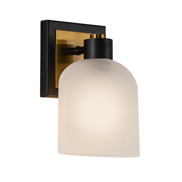 Picture of Artcraft of Montreal AC11691BB Lyndon Collection 1-Light Bathroom Sconce&#44; Black & Brushed Brass