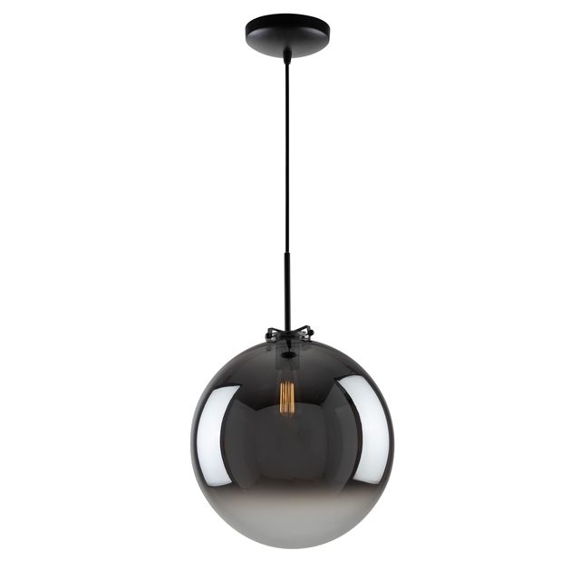 Picture of Artcraft of Montreal AC11901BK 14 in. Orsa Collection 1-Light Pendant&#44; Mirror Glass