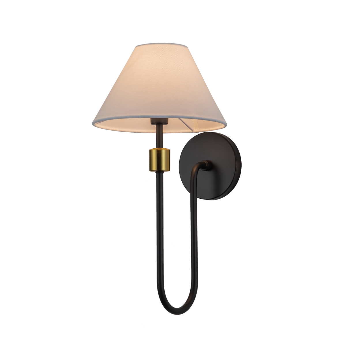 Picture of Artcraft Lighting AC12031BB 9.5 in. Providence 1 Light Wall Sconce&#44; Black & Brushed Brass