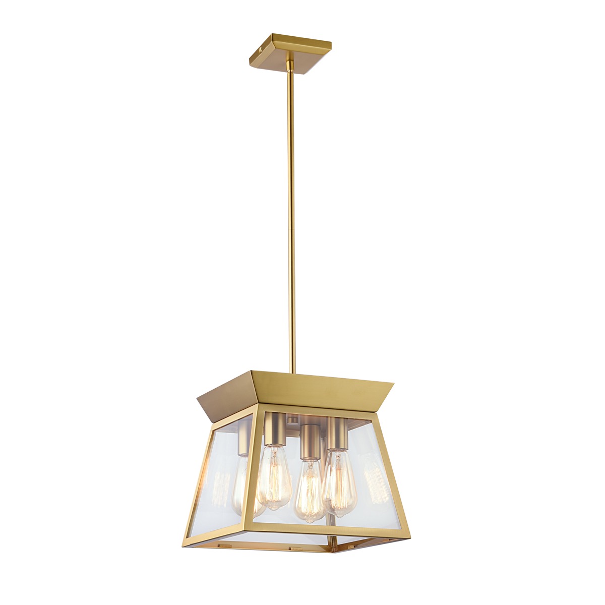 Picture of Artcraft Lighting AC11851BB 12 in. Lucian 4 Light Chandelier&#44; Brushed Brass