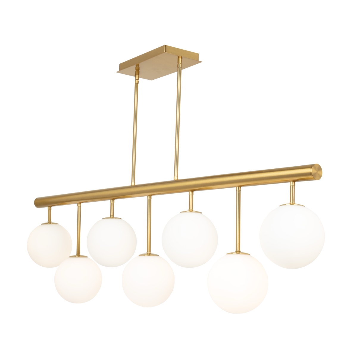 Picture of Artcraft Lighting AC11767BR 48 in. Aurelia 7-Light Island & Pool Table&#44; Brass