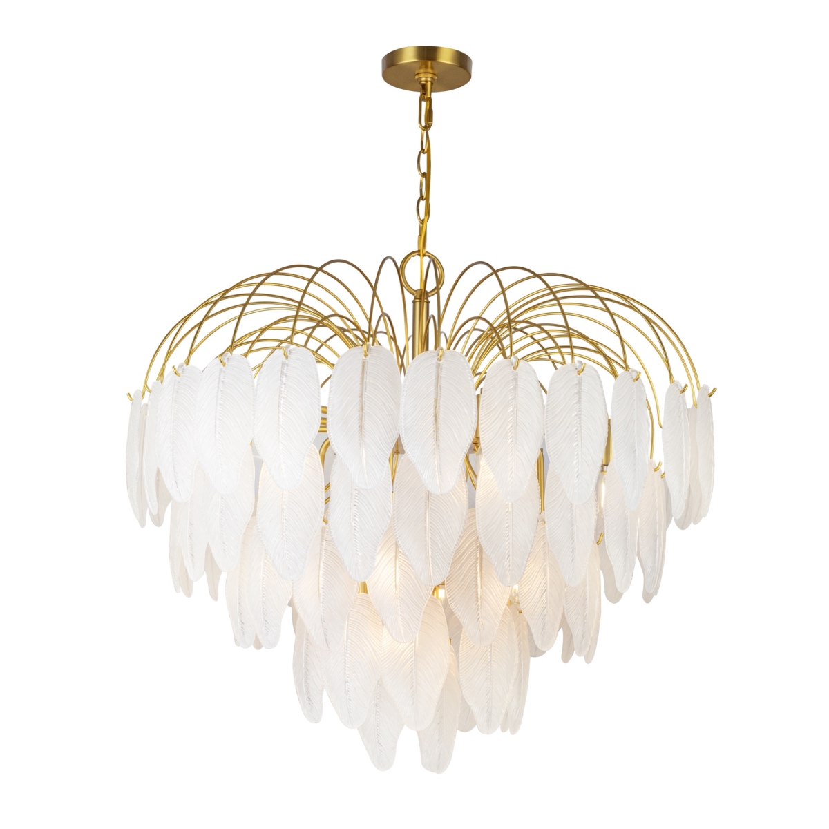 Picture of Artcraft Lighting AC11782BR 28.5 in. Alessia 19-Light Chandelier&#44; Brushed Brass