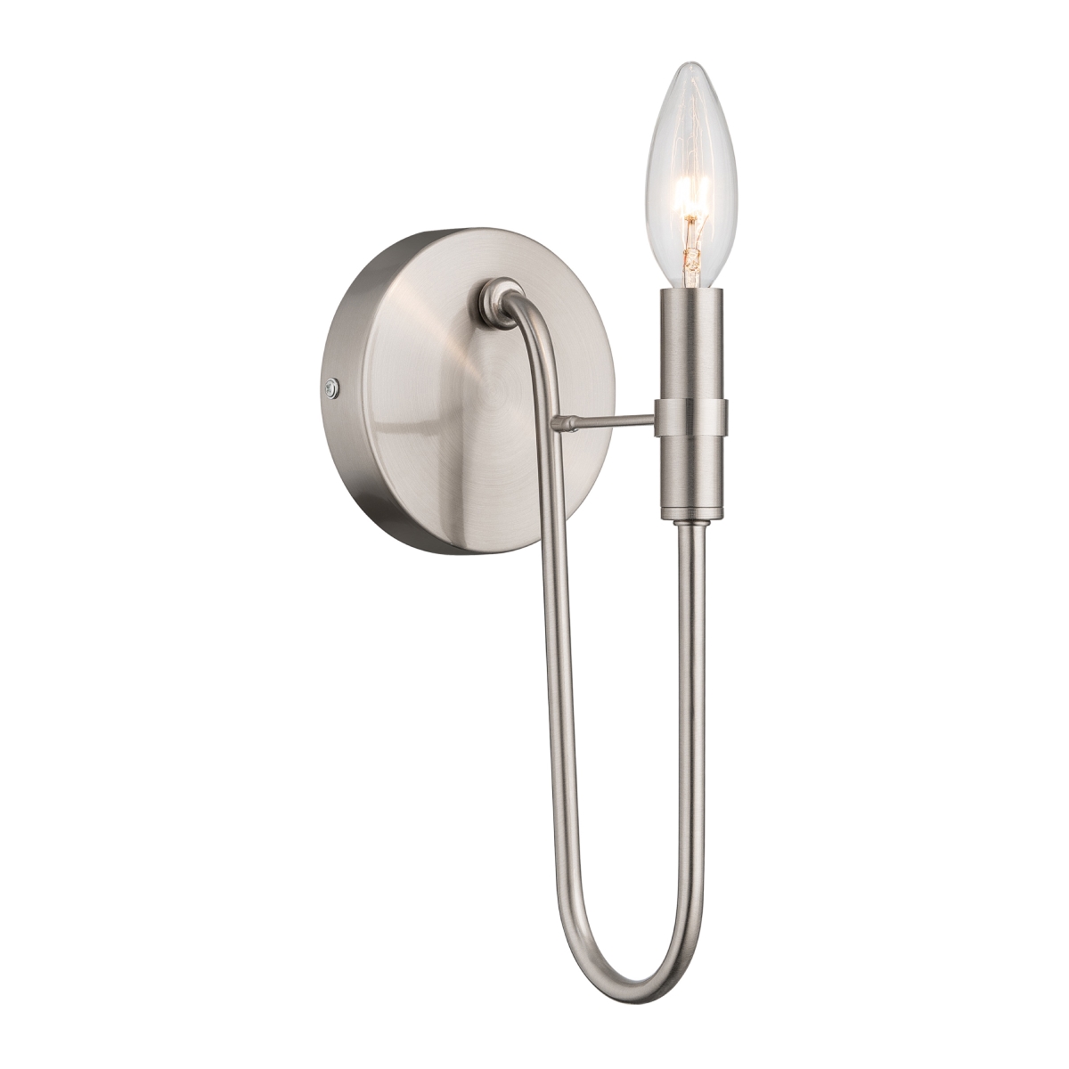 AC12221BN Foundry 1-Light Wall Sconce, Brushed Nickel