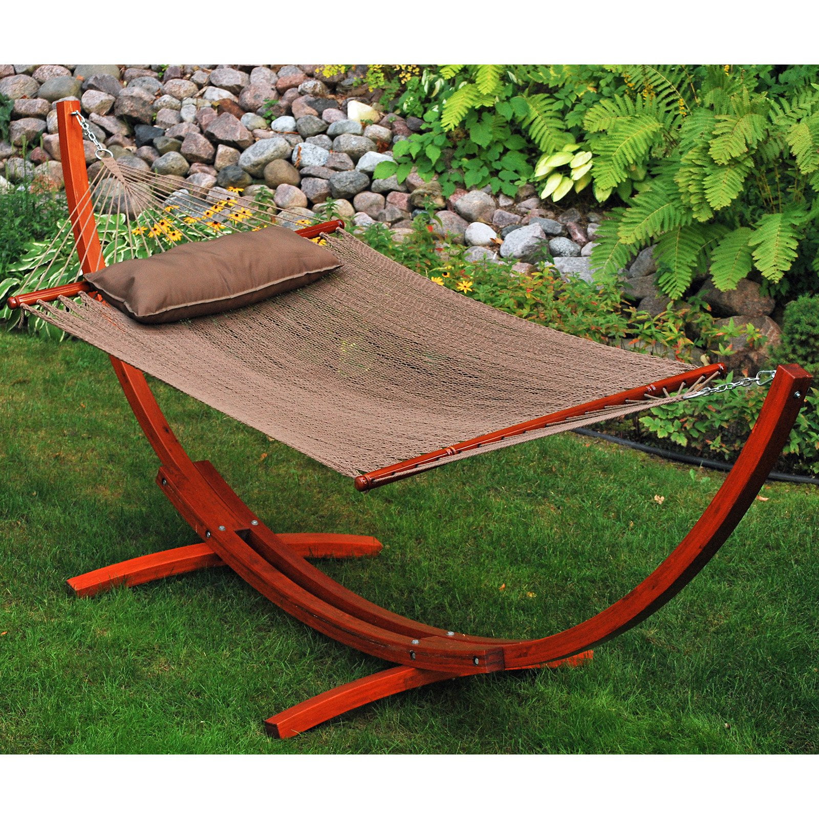 Picture of Algoma A41 67104914SP Arc Frame with Caribbean Hammock & Pillow