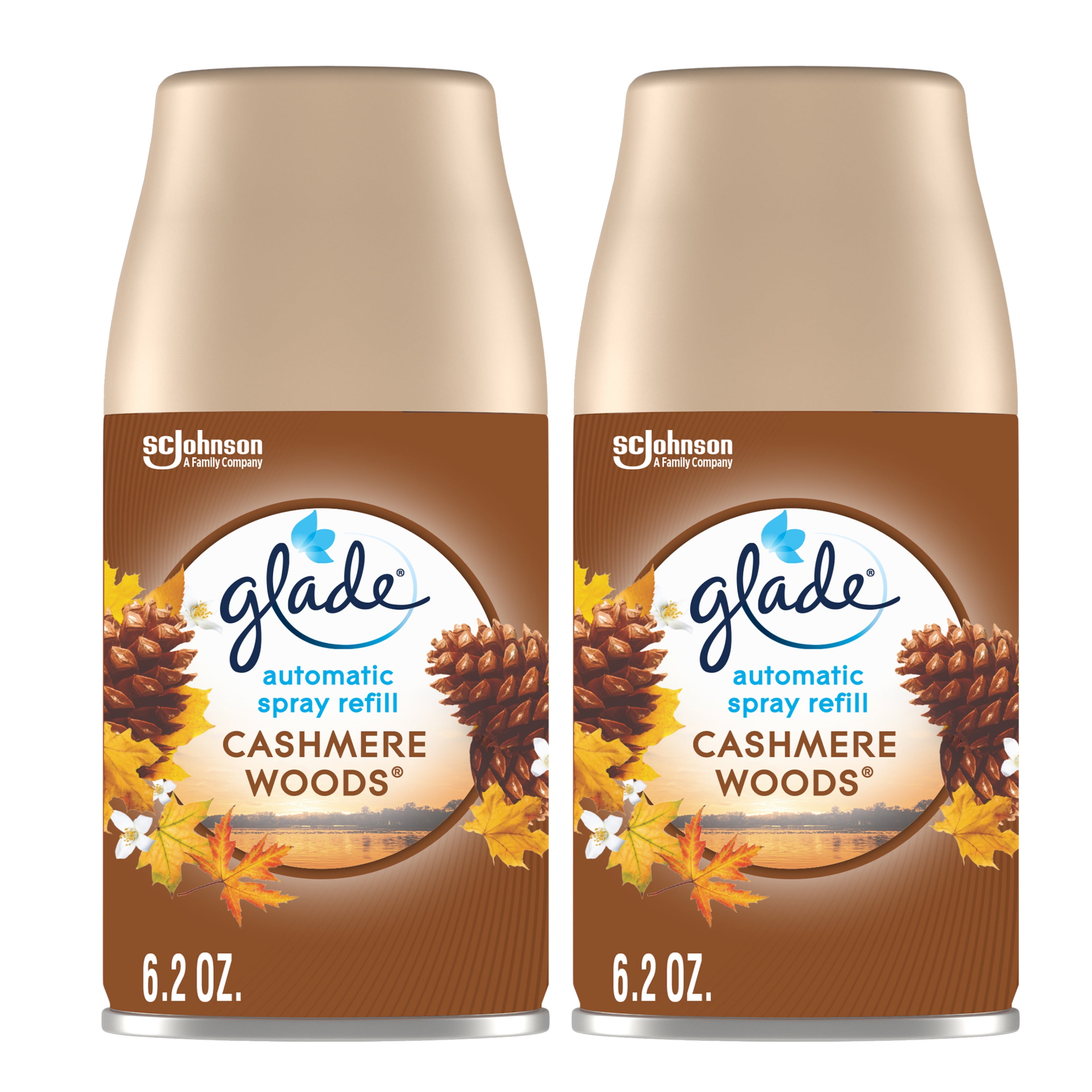 12.4 oz Automatic Spray Air Freshener Refill, Cashmere Woods - Pack of 2 -  Glade, GL23310