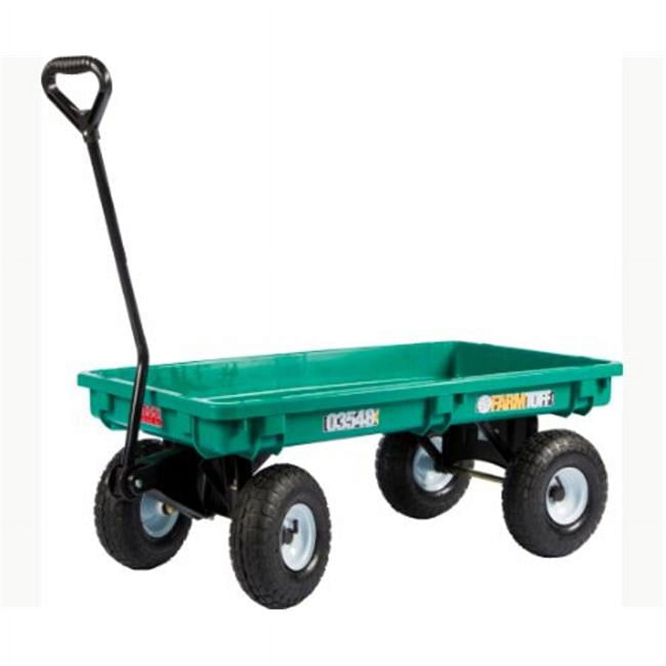 20 x 38 in. Green Garden Wagon with Flat Free Tires