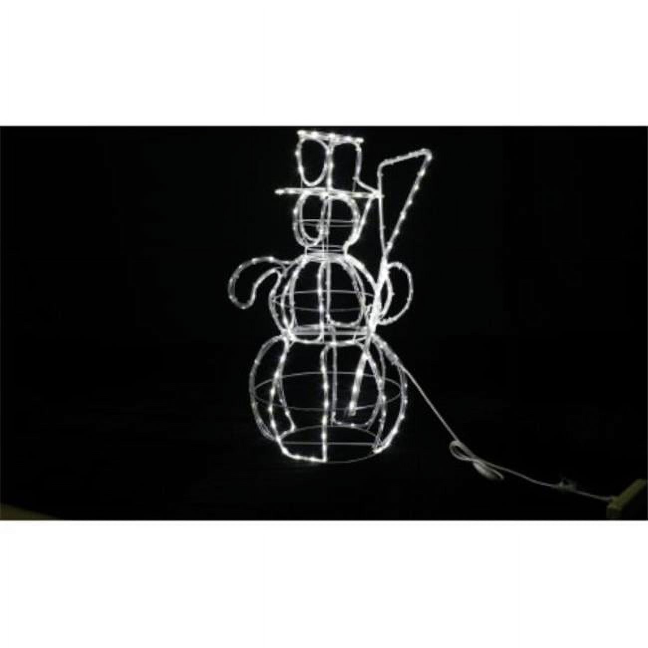 36 in. 3D Rope Light Snowman Decor