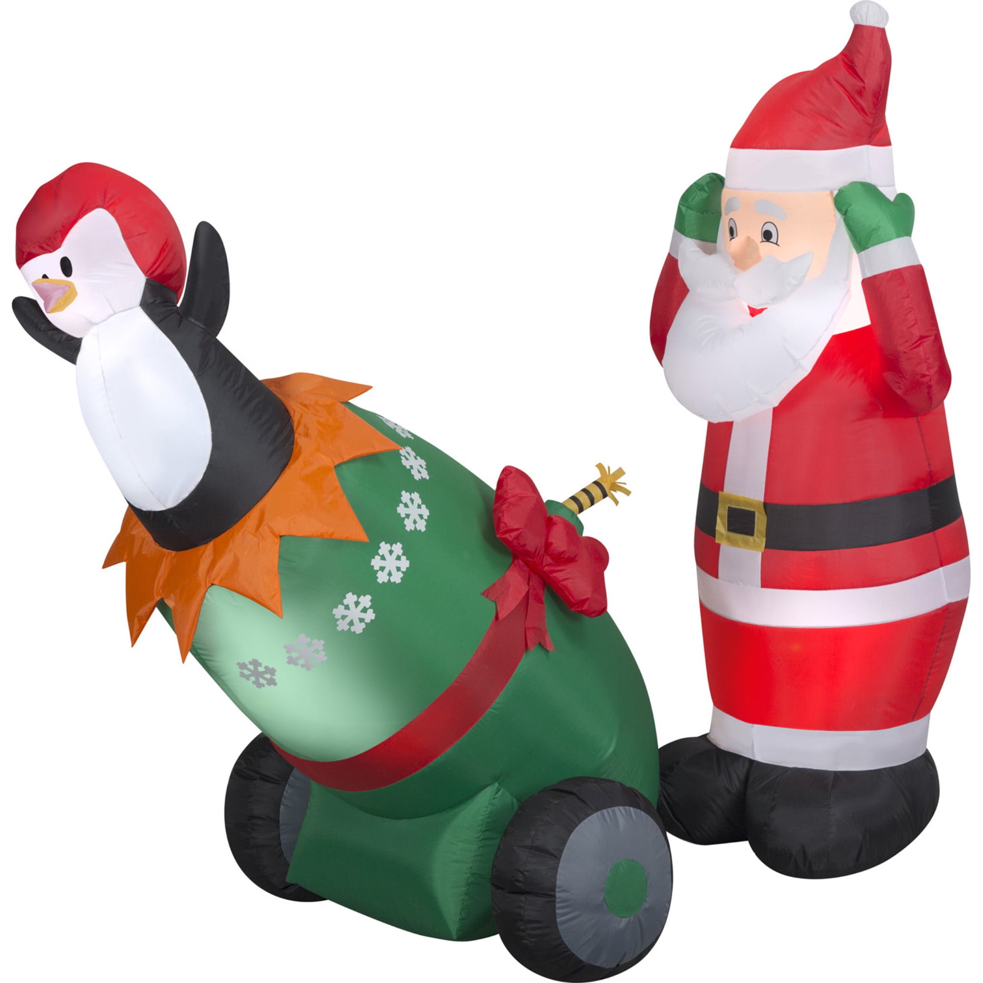 Picture of Airblown Inflatables G08 113428X Santa & Christmas Cannon with Sparkling Fuse