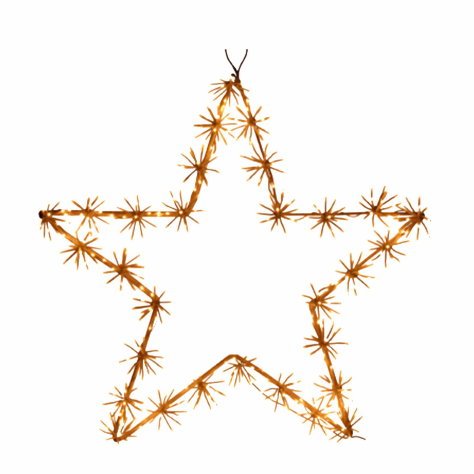 30 in. Star with White LED Cluster Lights, Gold