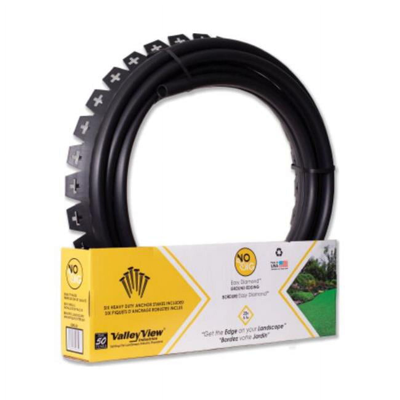 Diamond Back Royal Coil Edging, Black