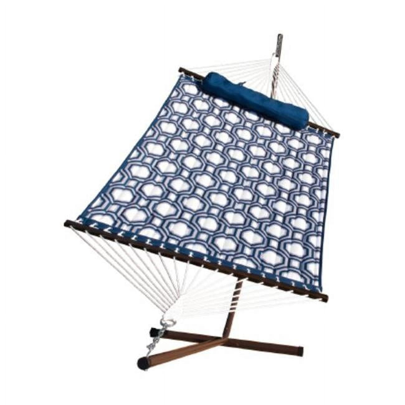 Quilted Hammock & Stand Combination, Blue