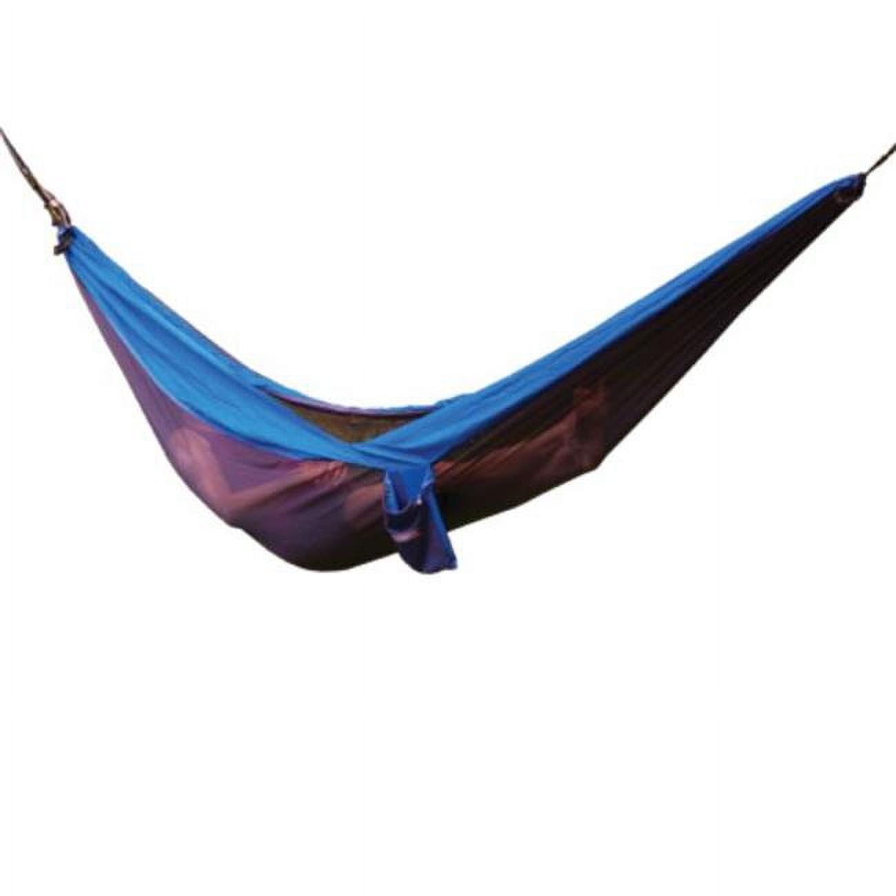 Double Nylon Hammock, Blue & Gray