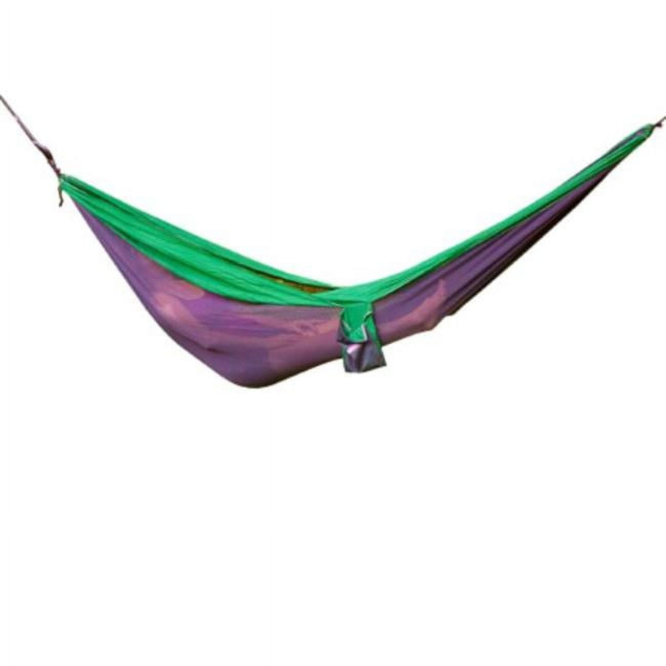 Double Nylon Hammock, Green & Gray