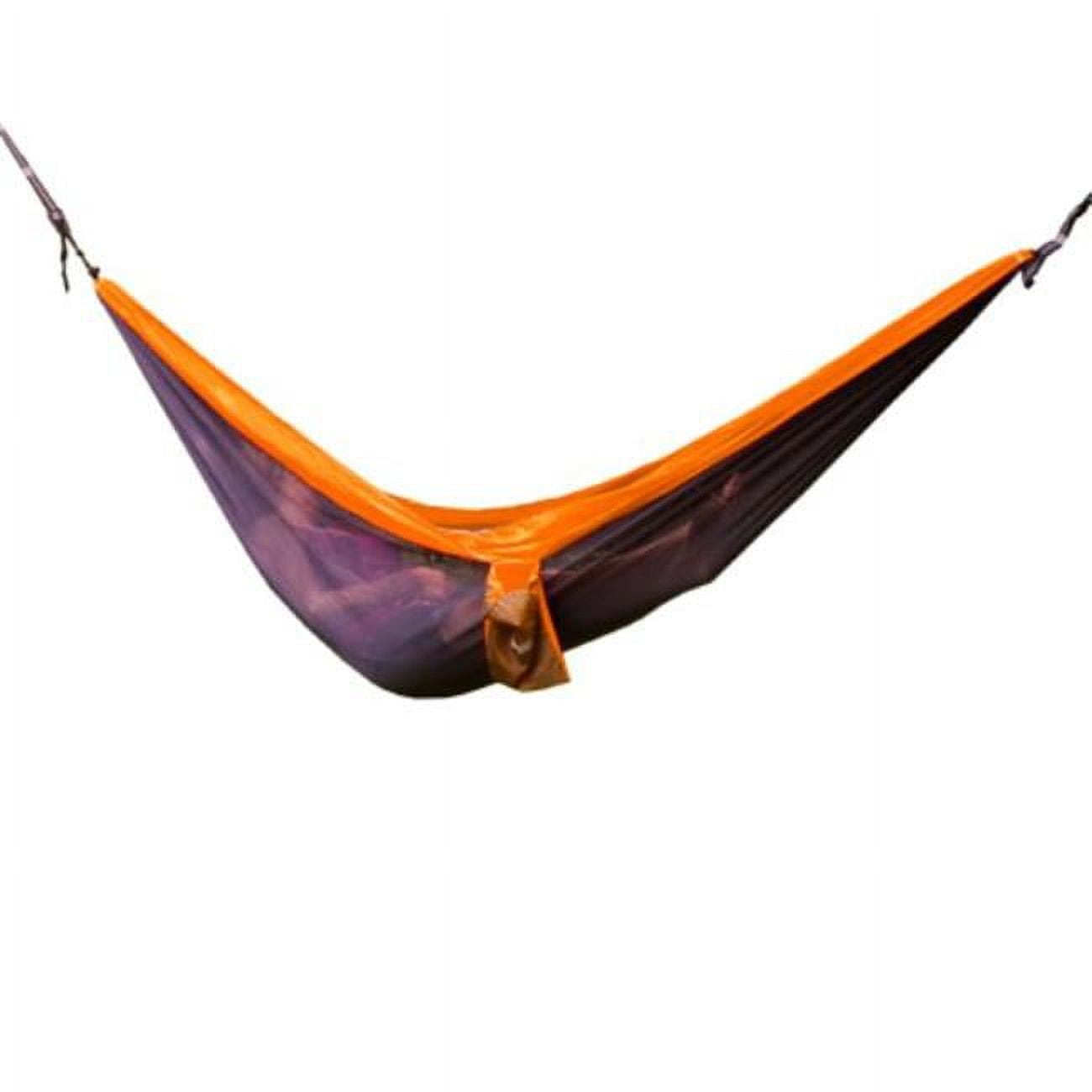 Double Nylon Hammock, Orange & Gray