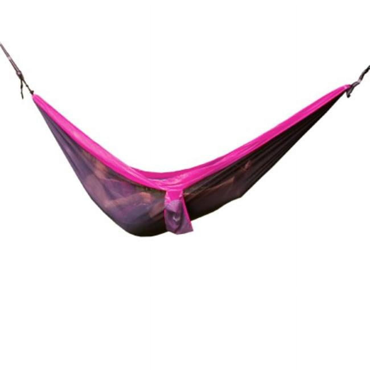 Double Nylon Hammock, Purple & Gray