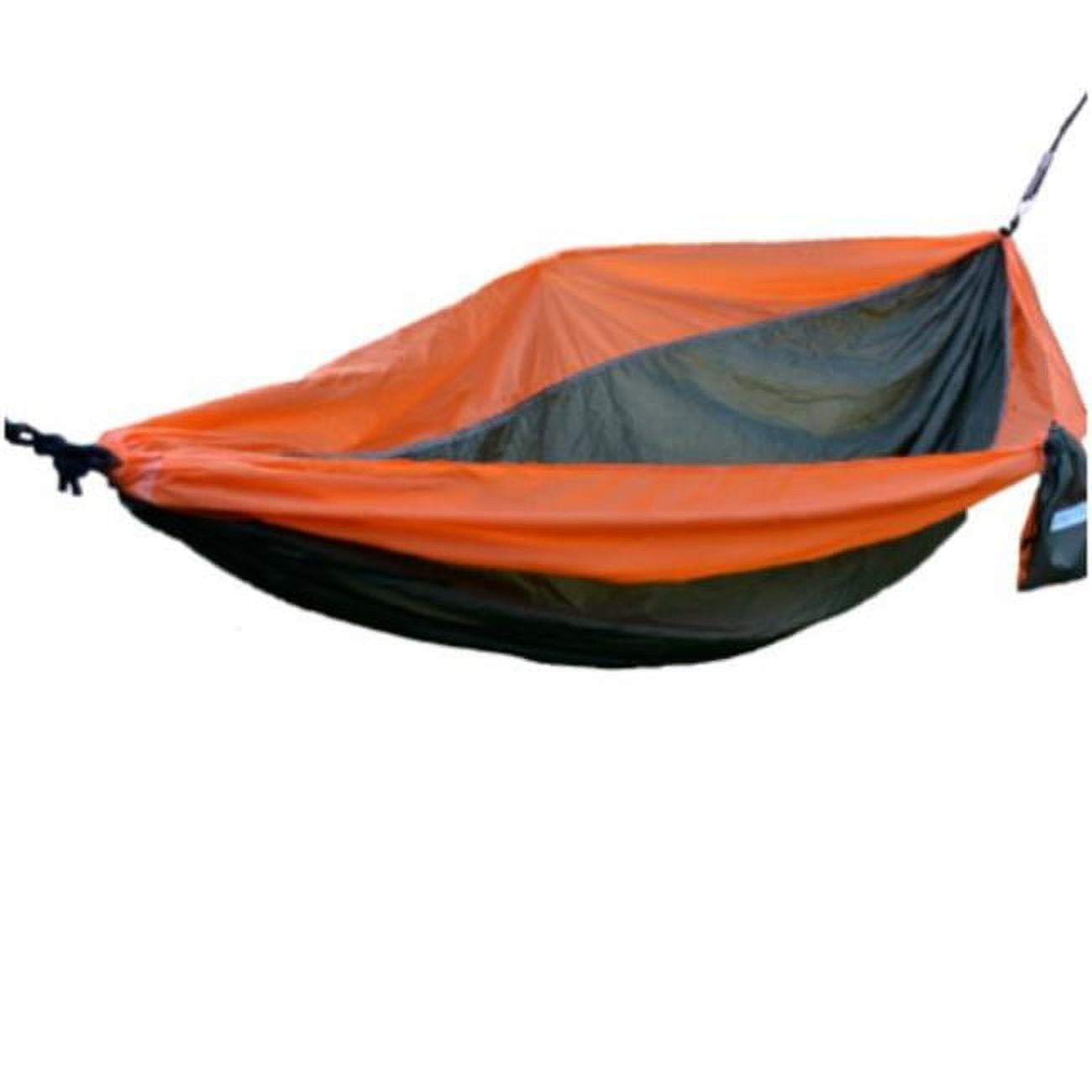 Hammock Traveler Camp with Straps, Green & Orange