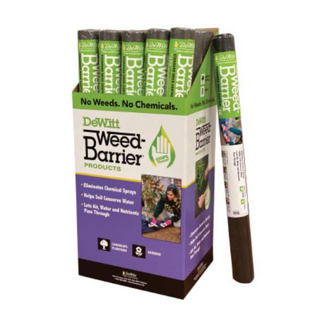 3 x 300 ft. Standard Weed Control Fabric, Black - 15 Year
