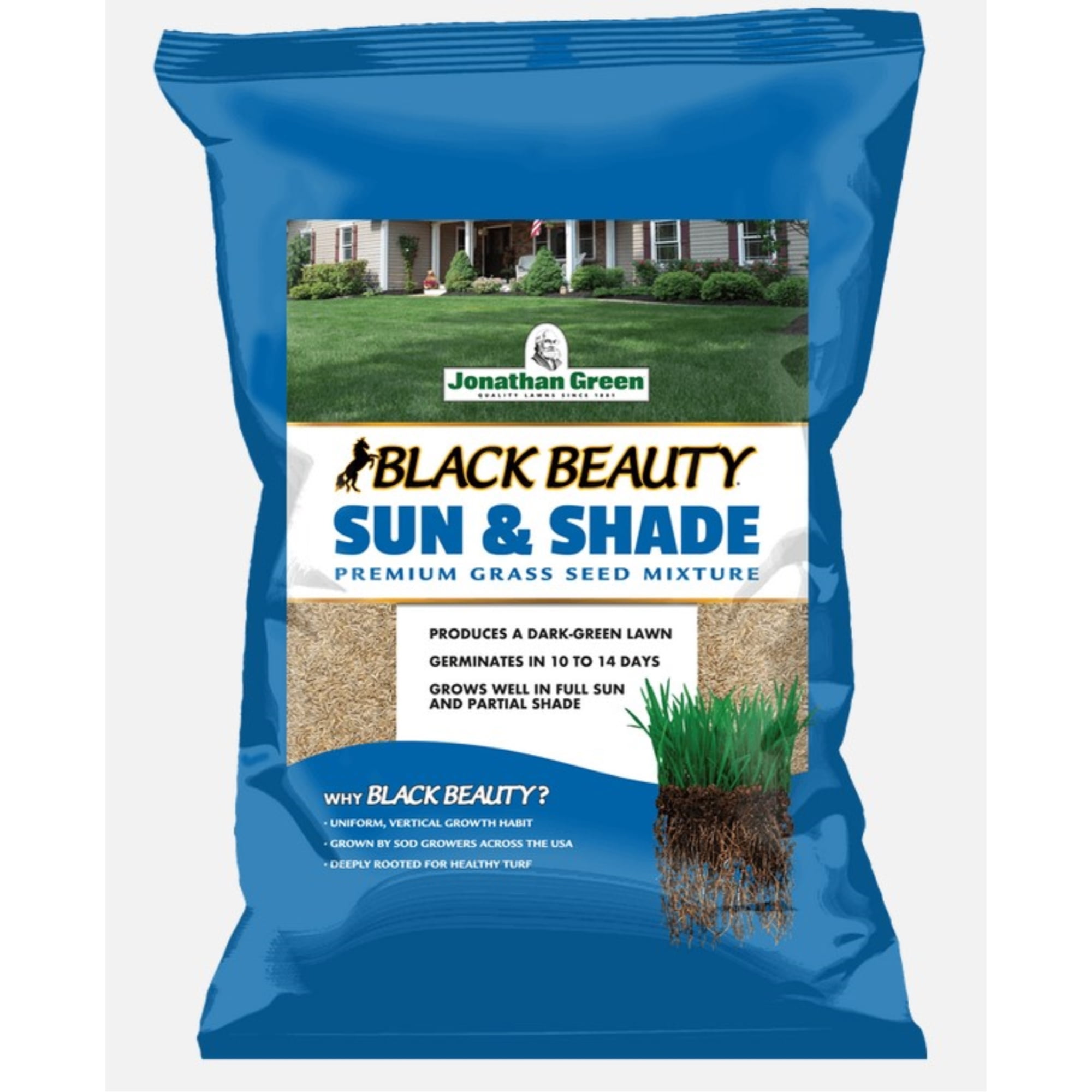 50 lbs Black Beauty Sun & Shade Grass Seed Mixture