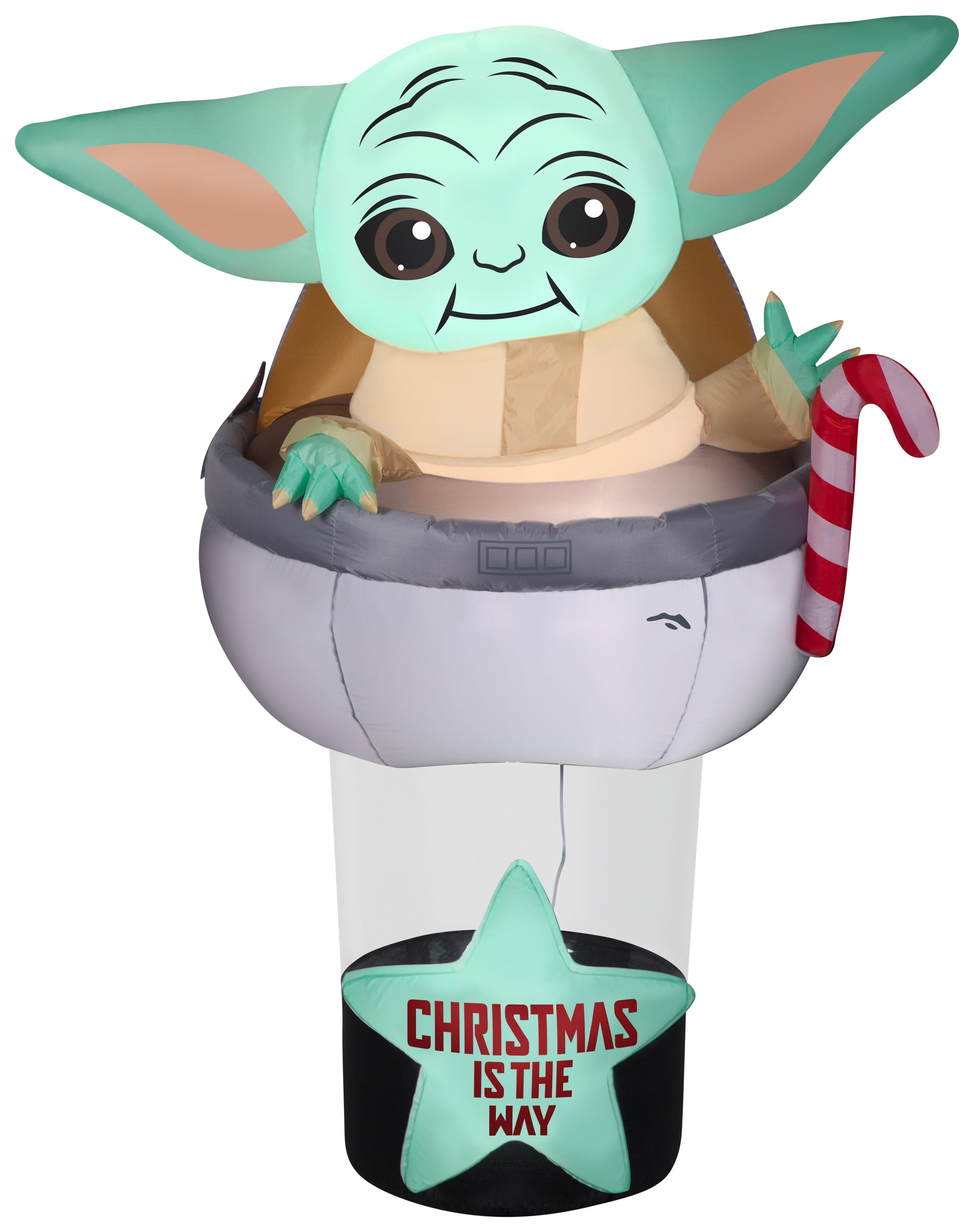 69.3 x 72 in. Airblown Mandalorian the Child Inflatable Decoration in Pod - Multi Color