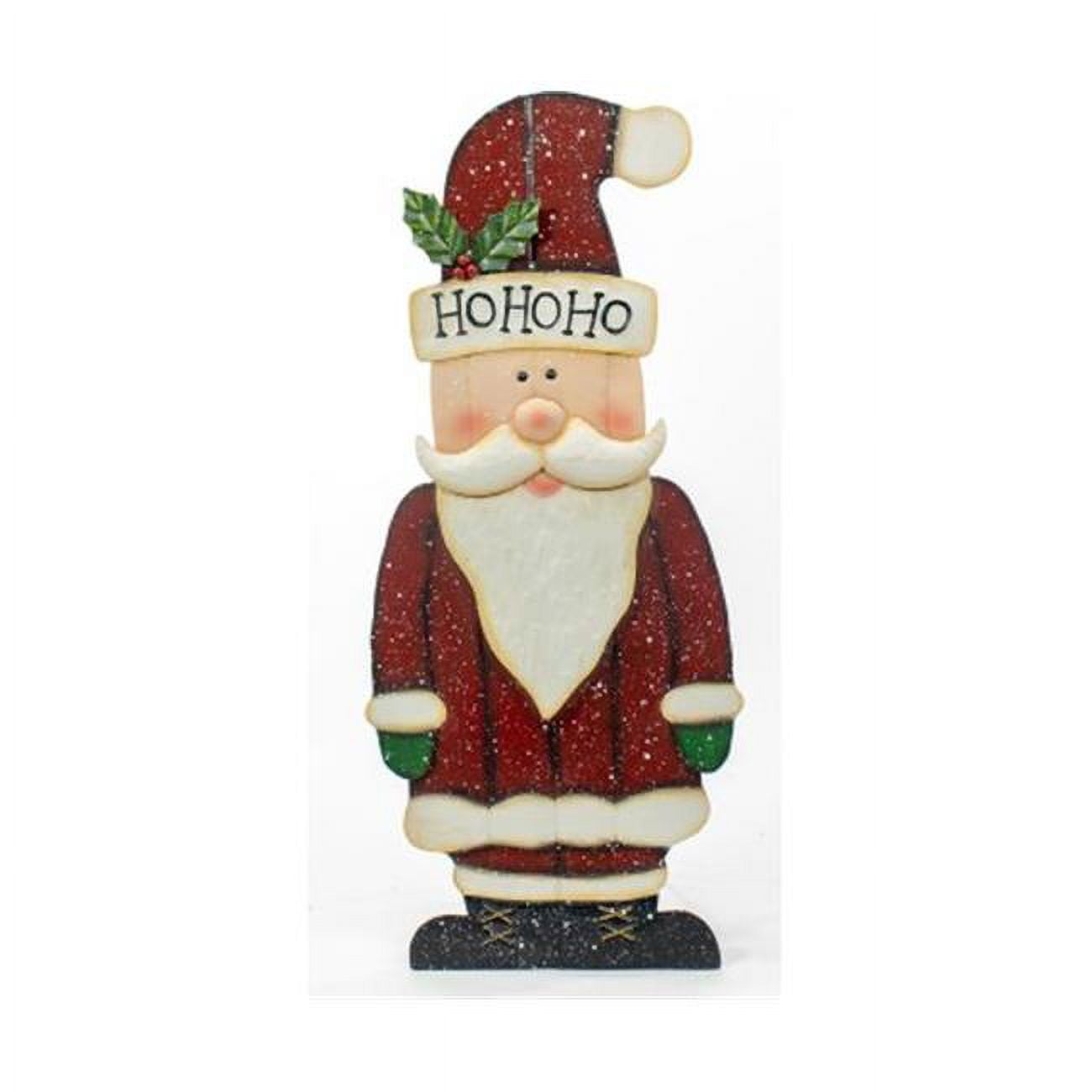 31.75 in. Standing Santa Yard Art Stake - Multi Color