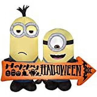 Picture of Airblown Inflatables G08 225363X Airblown Medium Minions with Halloween Sign