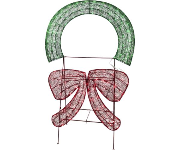 G48 4010159 LED Lighted Crystal Wreath Stake, Multi Color