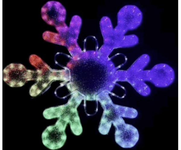 N23 98423 LED Color Changing Snowflake, Multi Color