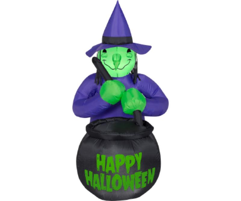 Picture of Airblown Inflatables G08 73258X Witch with Caldron&#44; Multi Color