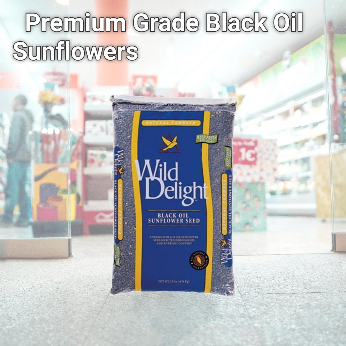 Picture of W12 36120 Wild Delight Premium Grade Black Oil Sunflowers