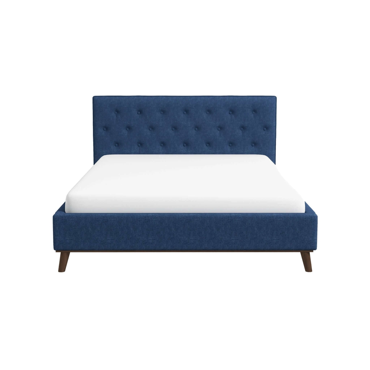 Picture of Ashcroft Furniture BED00500308 Graceville Bed&#44; Blue - King Size
