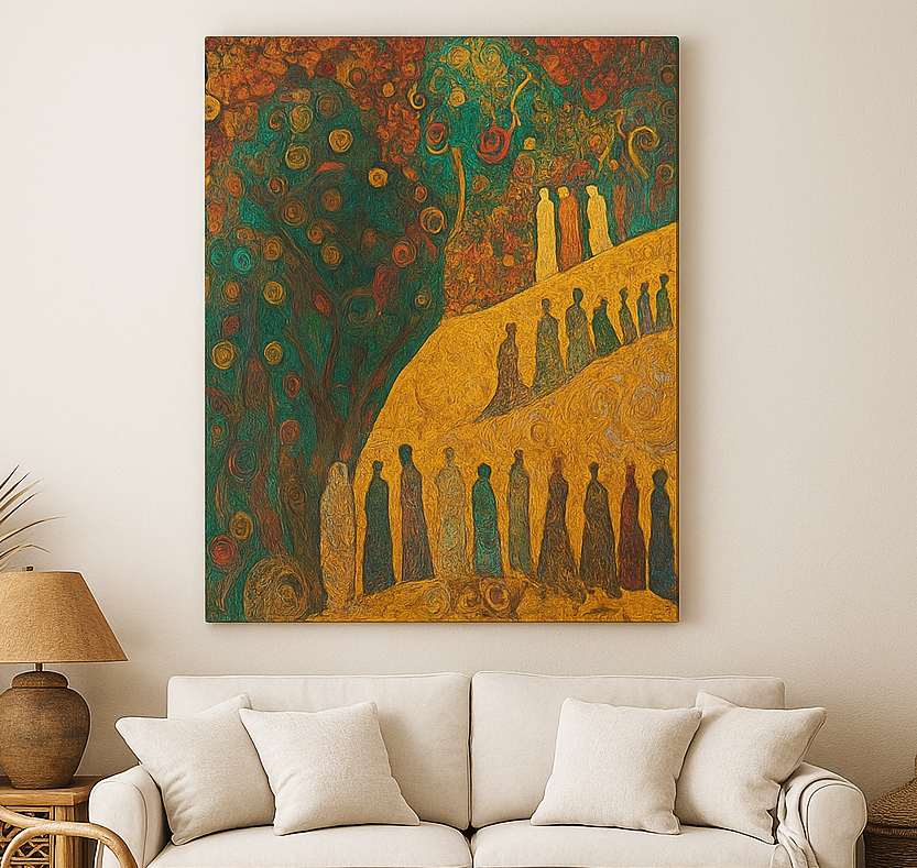 468VLR1130 50 x 70 cm HM-CNVS26-30 Decorative Canvas Painting - Multi Color