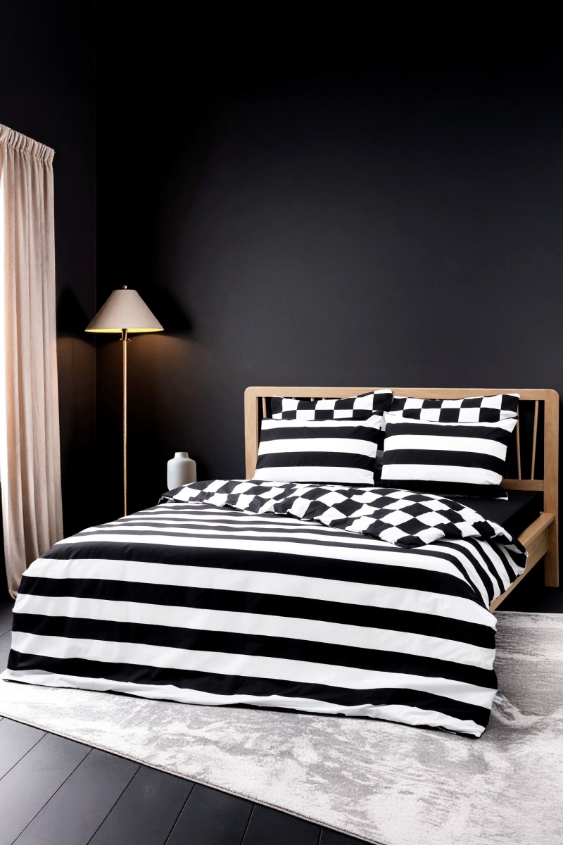 108CZY61220 86.61 x 1 x 94.49 in. Code Ranforce Quilt Cover Set - Black - King Size
