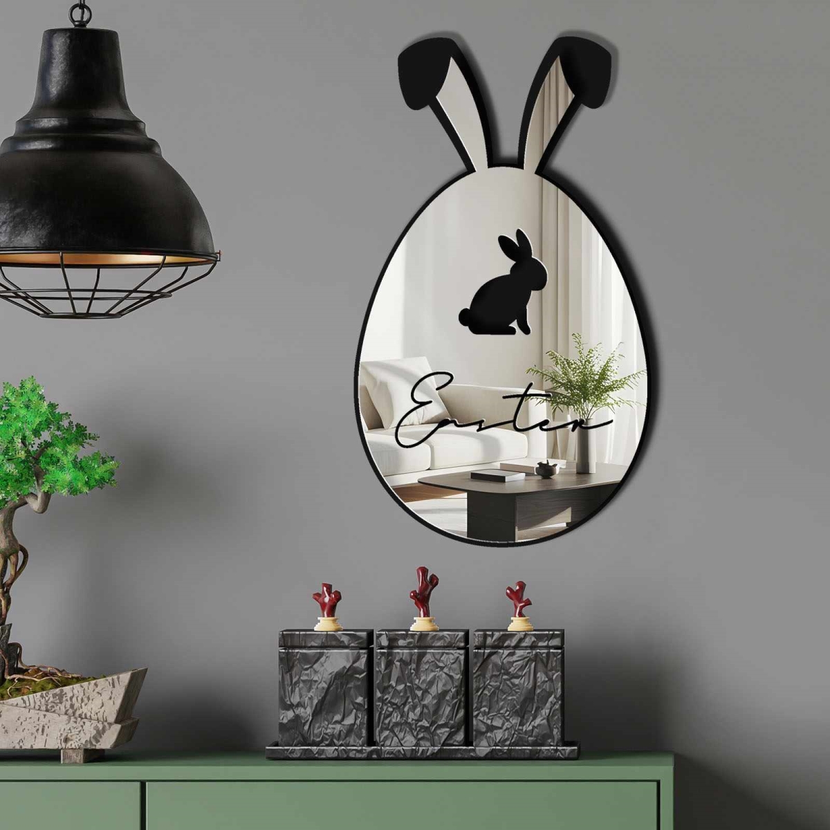 408JDE1102 19.69 x 0.394 x 11.42 in. EAS002 Decorative Mirror - Silver